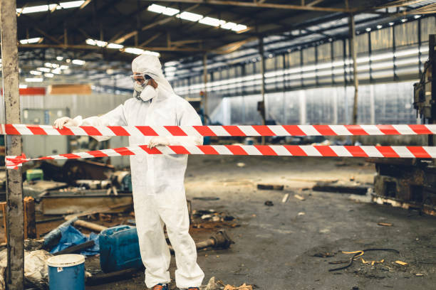 Professional Biohazard technician working in Kittery, ME